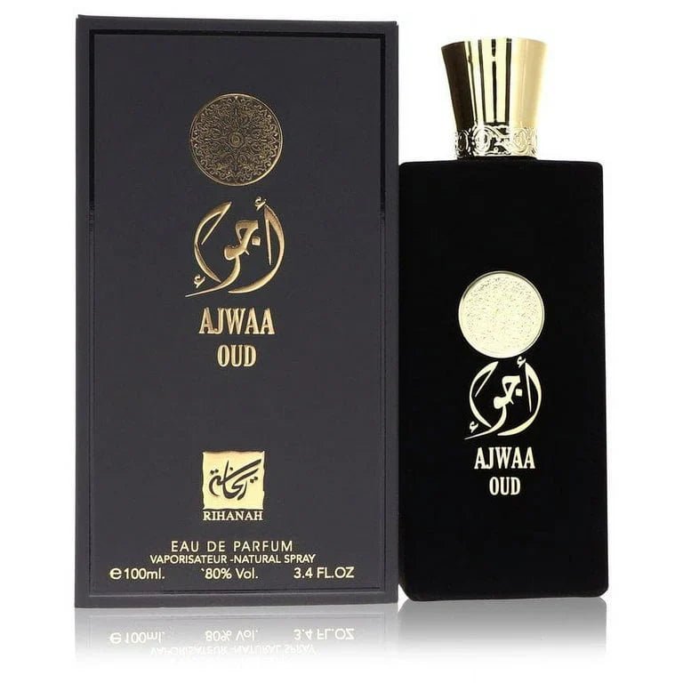Ajwaa-Oud-by-Rihanah-Eau-De-Parfum-Spray-Unisex-3-4-oz-16b388ba-75d9-4c49-898f-367c3bd5b6af.82acd200563b3fb5083d8eb7f0bbbd22.jpg Ajwaa Oud Black, Nusuk - immagine 1